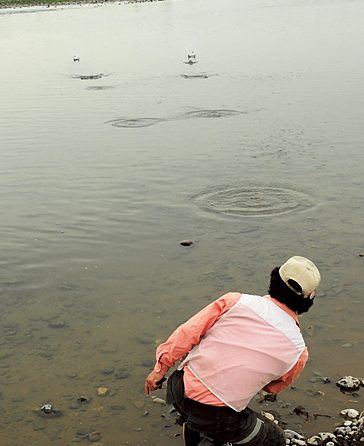 水面ピシピシ跳ねまくりの一投「水きり」の極意。名人のコツに学び、川に向かって石を投げてみよう！