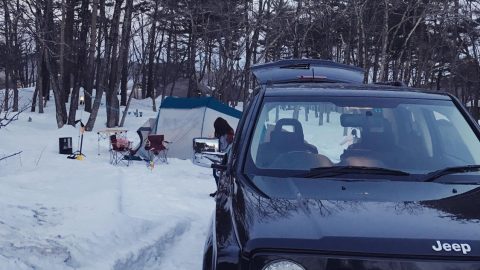 東北雪中キャンプ with JEEP［読者投稿記事］