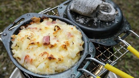 肉厚グリルパンでベーコンポテトチーズ［読者投稿記事］