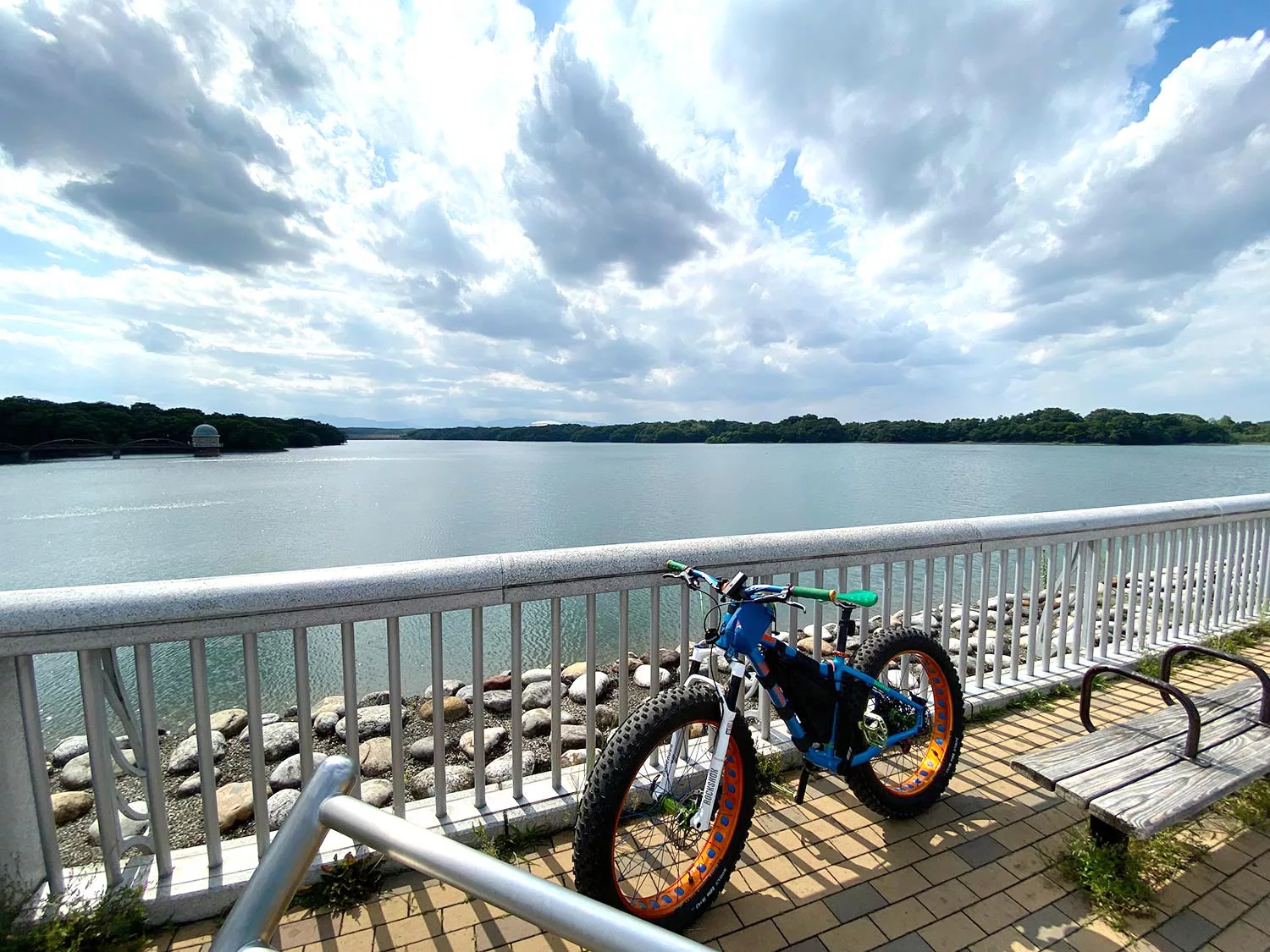 極太タイヤの自転車で10km以上もの直線道路がある 多摩湖自転車歩行者道 を走りました Be Pal