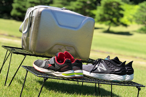 激安399円 イケアのシューズラックがキャンプで靴や小物を置くのに使える アウトドア雑貨 小物 Be Pal キャンプ アウトドア 自然派生活の情報源ビーパル