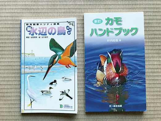 ハンディタイプの図鑑『水辺の鳥』と『カモハンドブック』