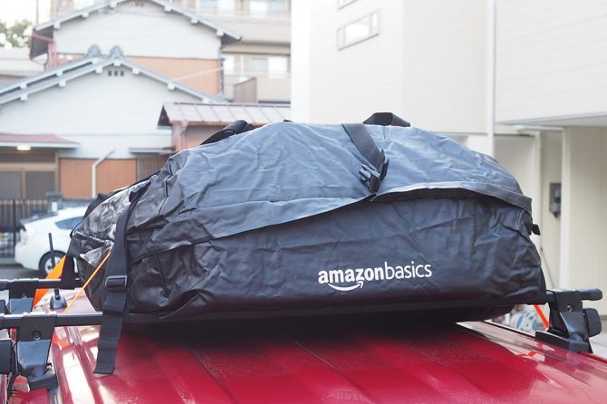 軽自動車キャンプの“あの問題”がアマゾン「ルーフトップカーゴバッグ」で解決！