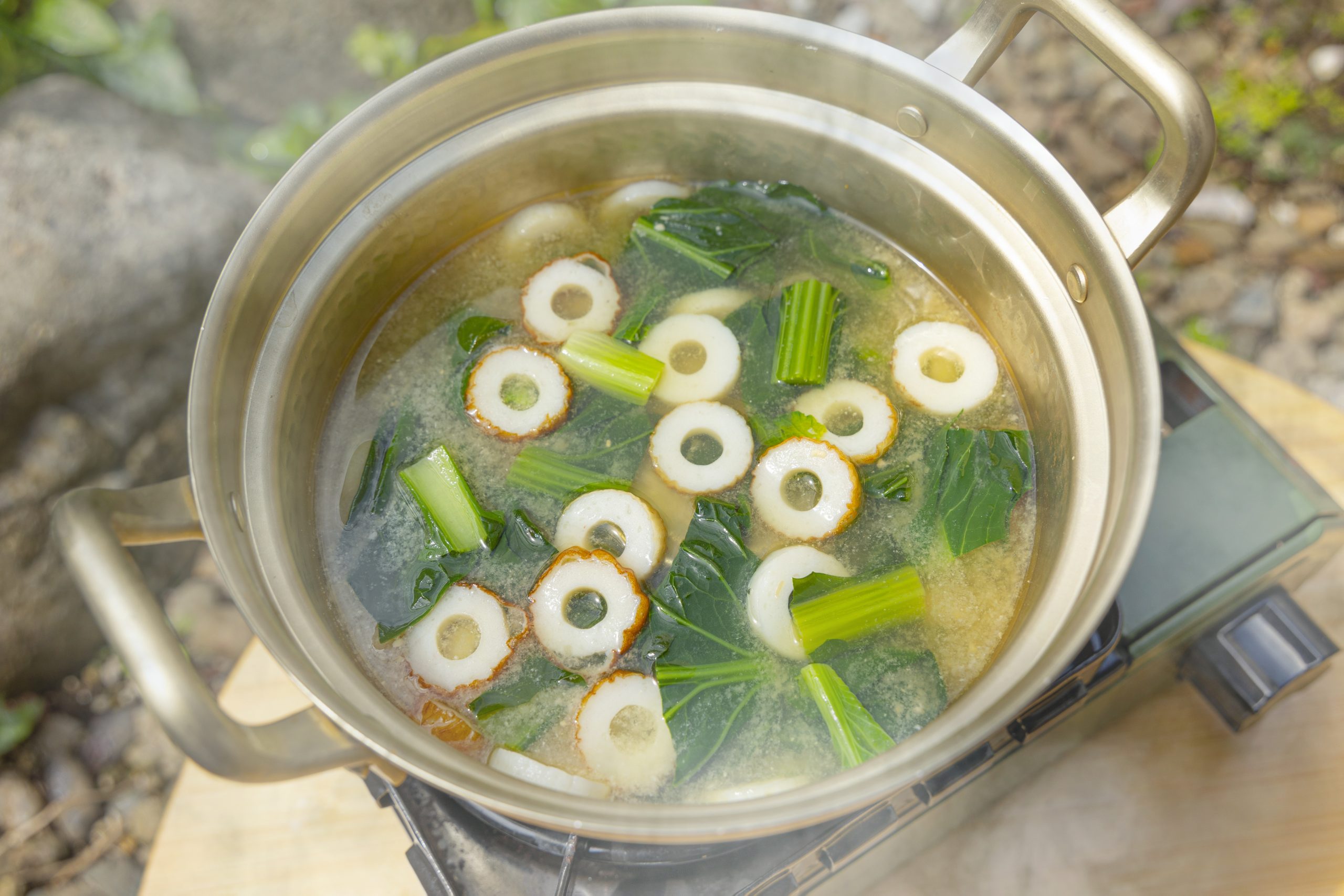 鍋に料理