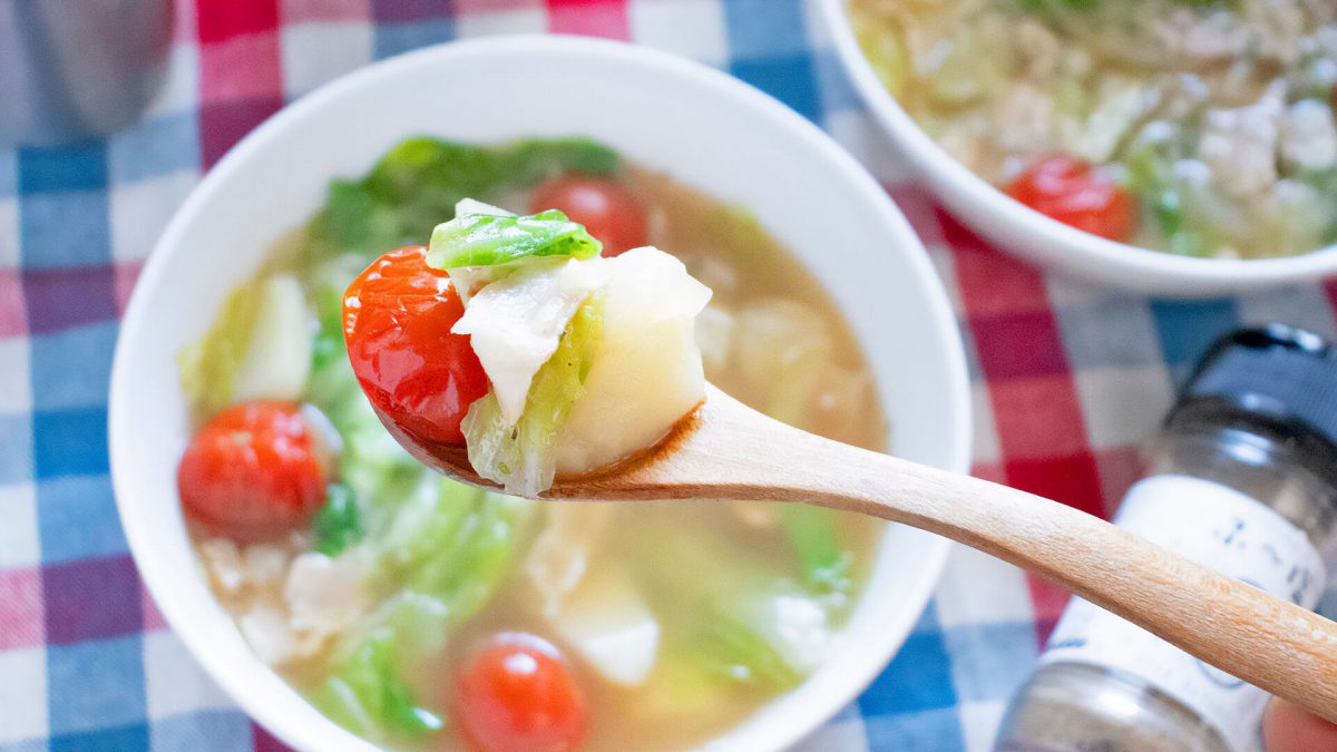 ふ～塩で作る野菜スープ