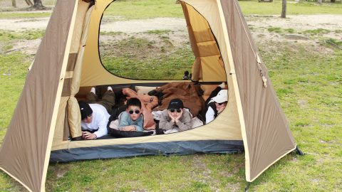 家族4人分のテントや寝袋などをまとめて！Bears Rockのキャンプセットで夏のファミキャンへ