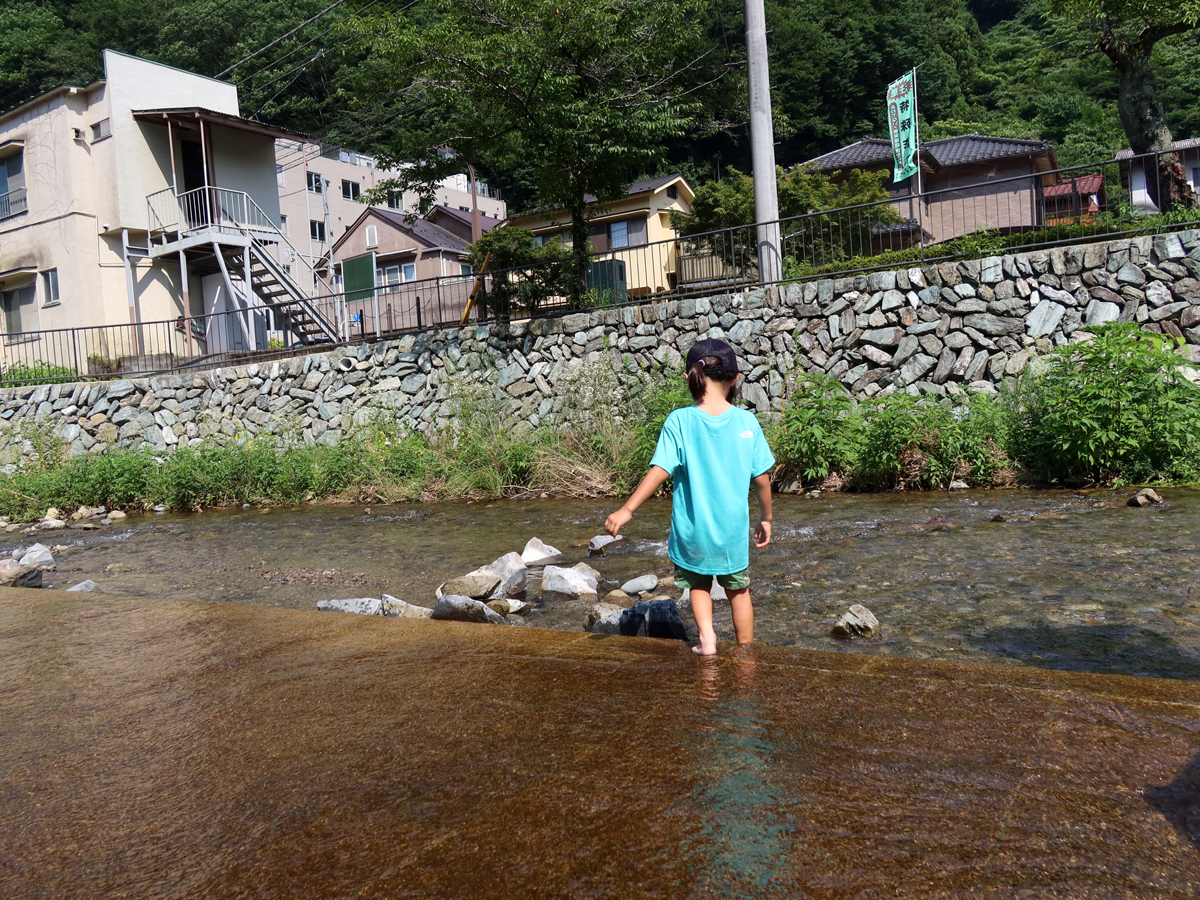 川遊びする子ども