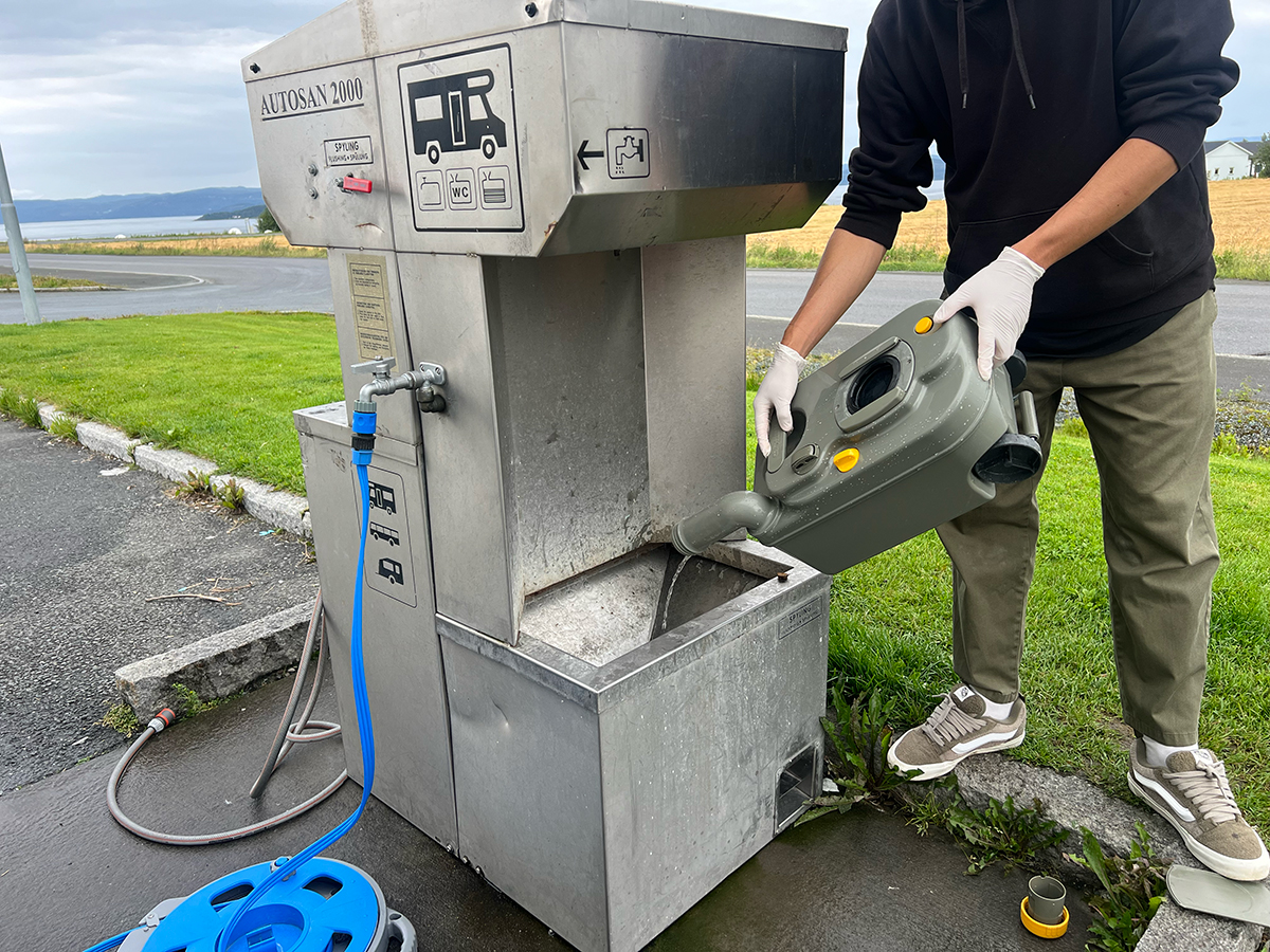 カセットトイレの処理