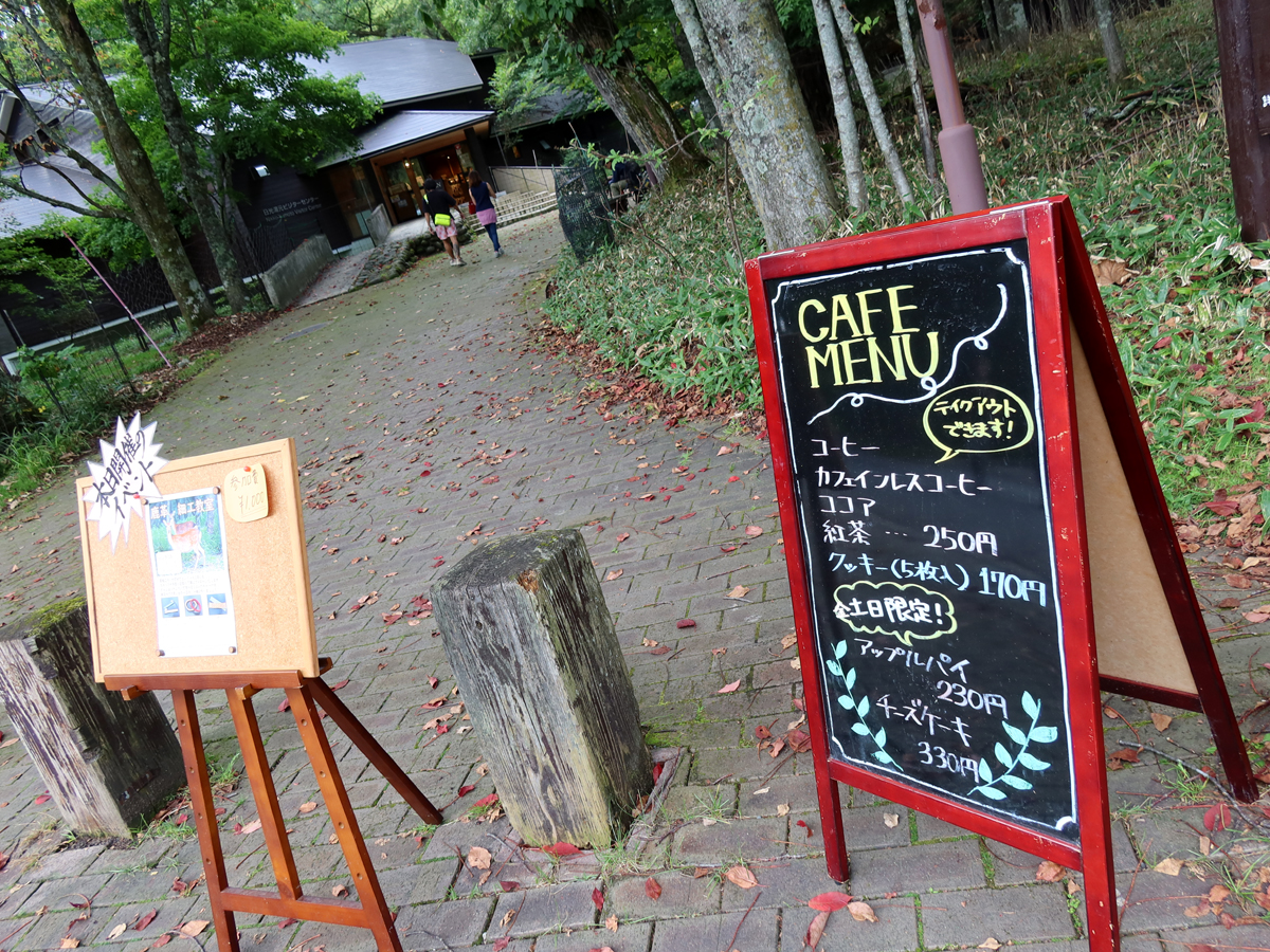 ビジターセンターにあるカフェコーナー