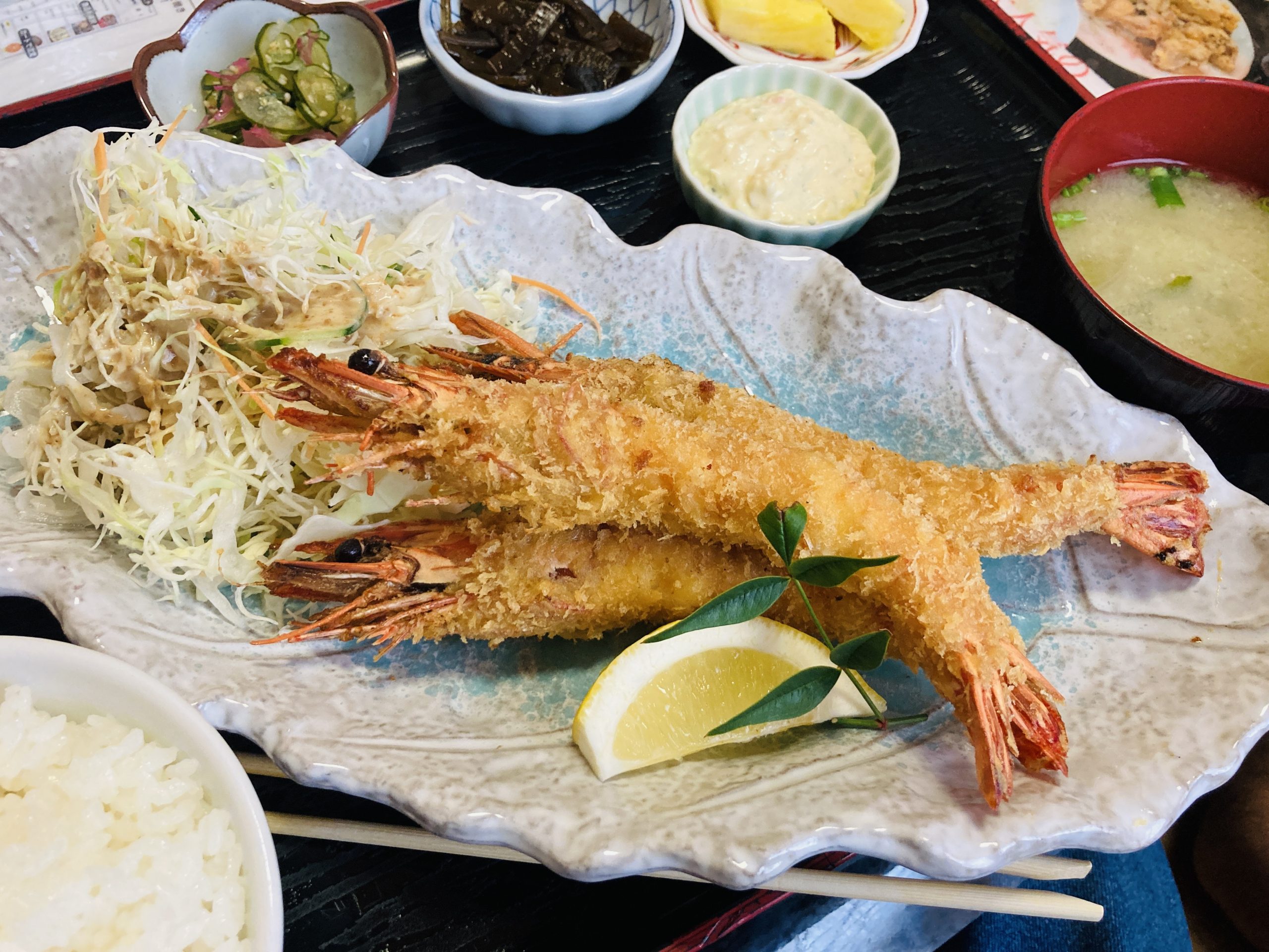 エビフライ定食