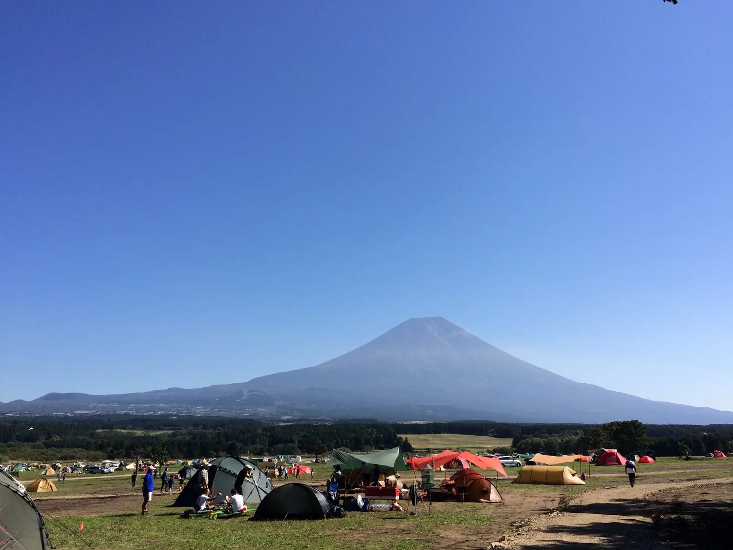 富士山が見えるキャンプ場