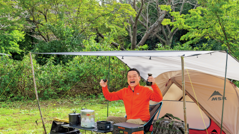 ソロキャンプでポータブル電源を持って行ったら、お酒と共に無限ごはんが楽しめる…？