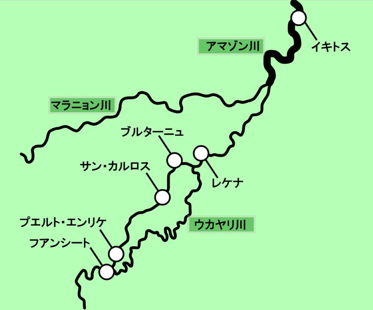 今回の旅の地図