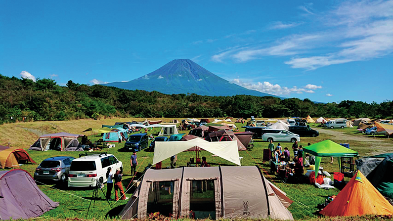 富士山が見えるキャンプ場