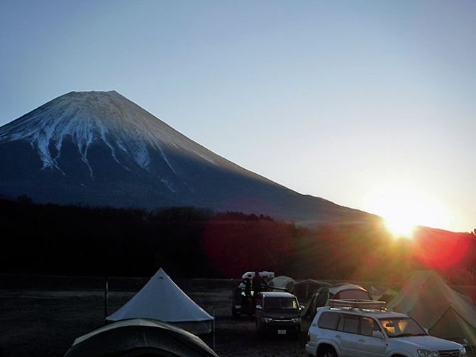 富士山が見えるキャンプ場