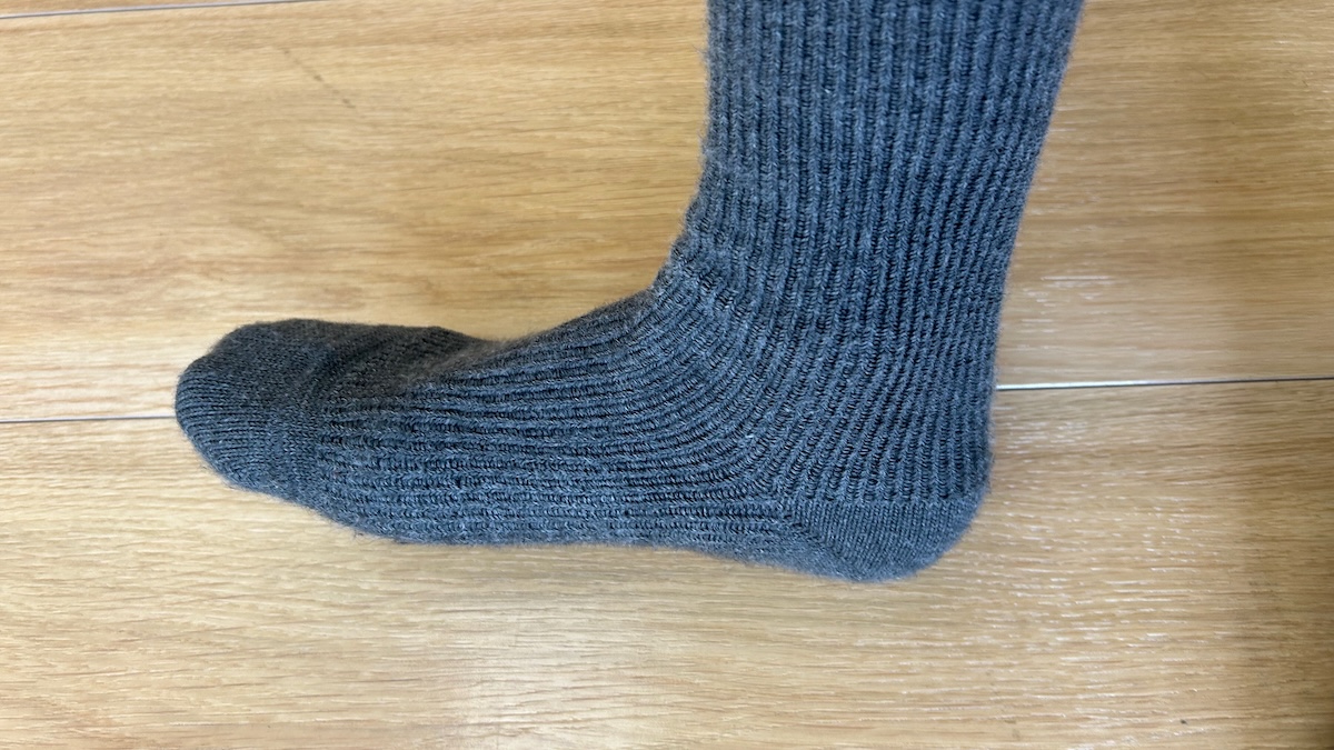 「WUNDERWEAR SOCKS」をはいた筆者