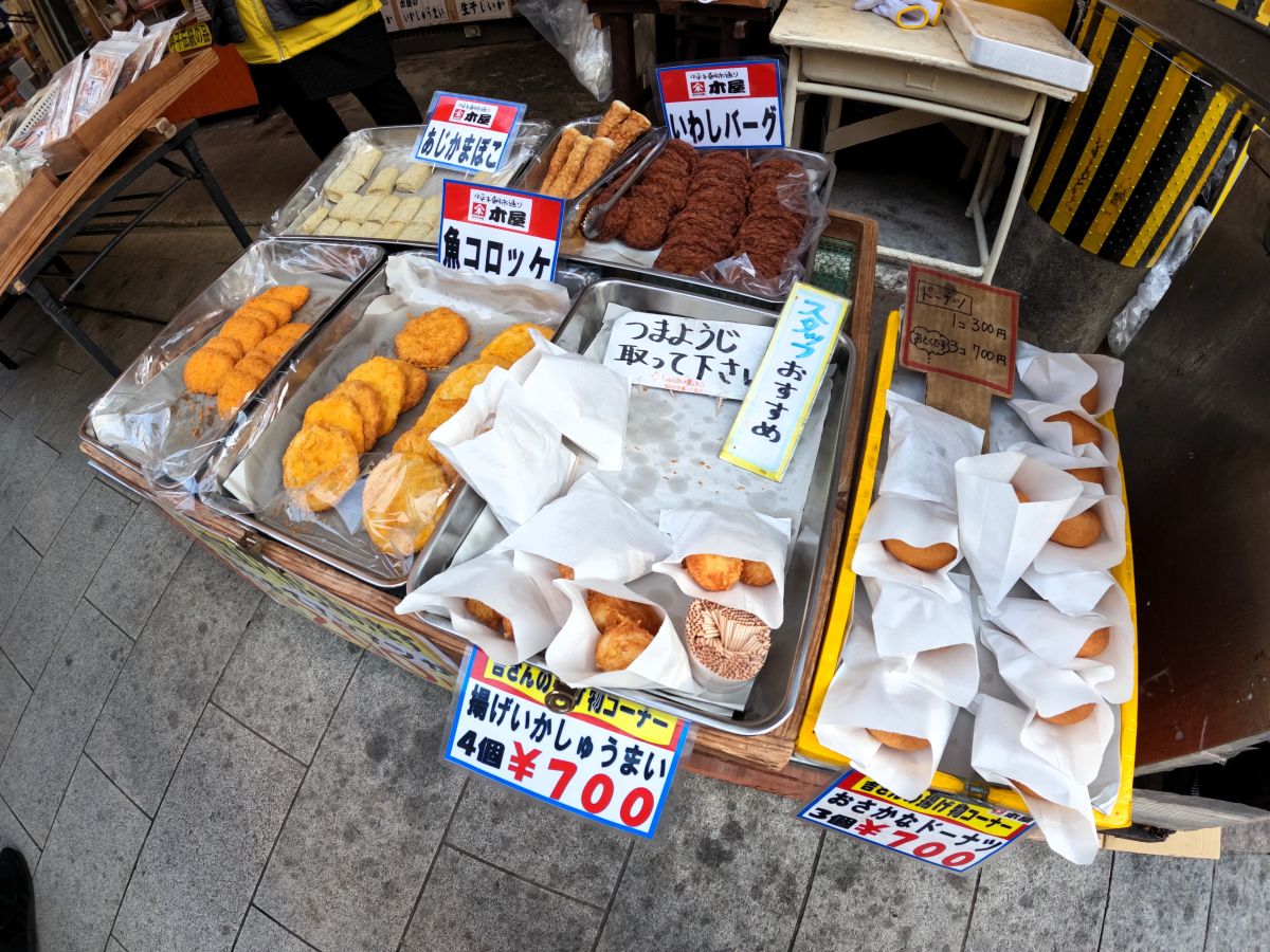 朝市の露店