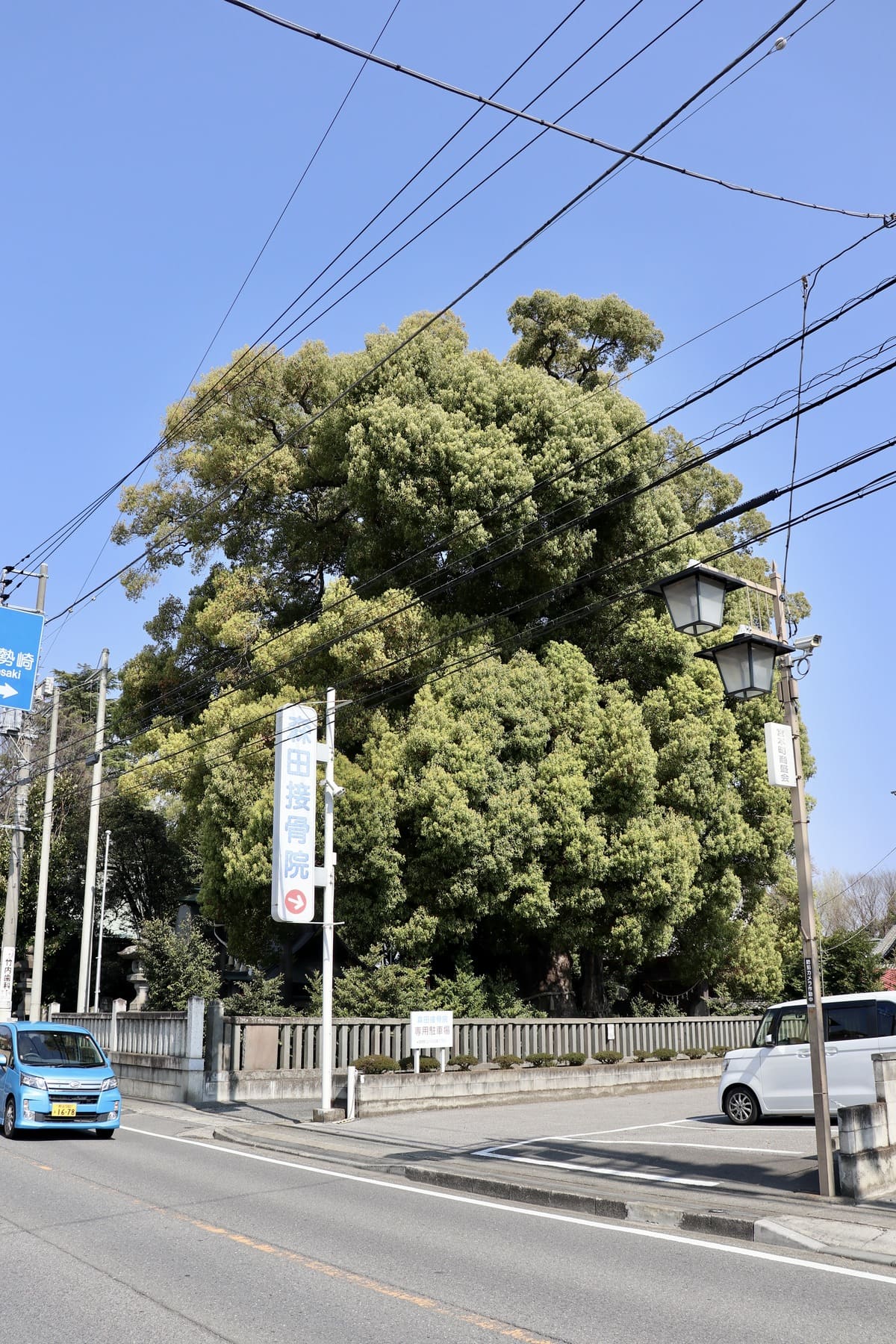 中山道・浅間山古墳（本庄宿）。