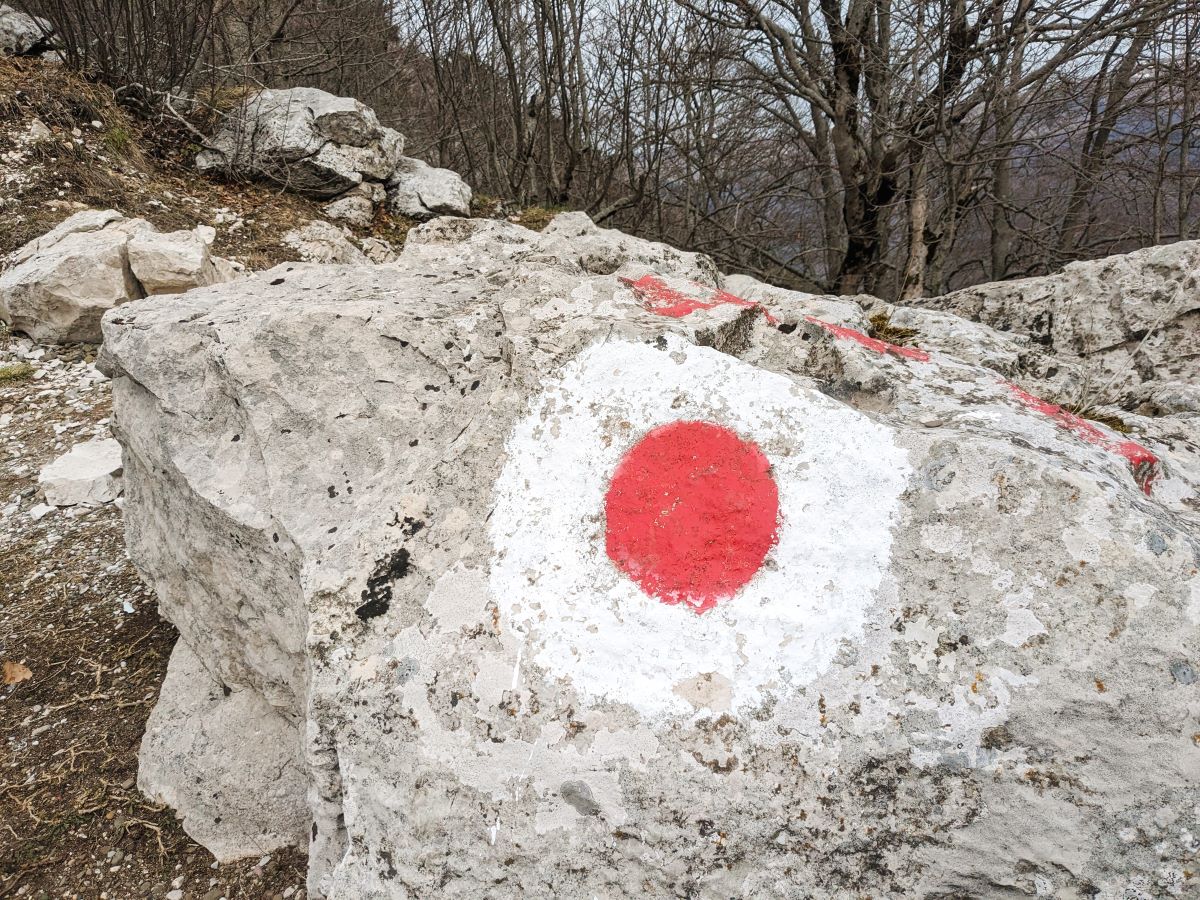 山頂の目印